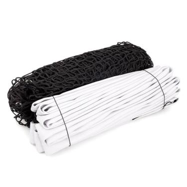 Imagem de Rede de Tênis Fio Seda 2,5mm 1 Faixa Pvc Preto para Quadra Master Rede