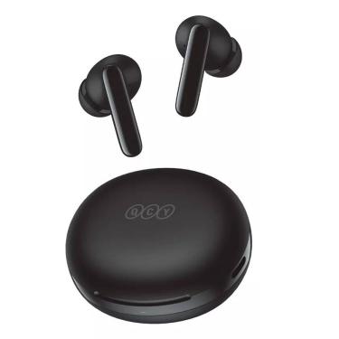 Imagem de Fone de ouvido sem fio para jogos QCY T13 ANC2 preto com luz LED Cancelamento de ruído