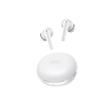 Imagem de Fone de ouvido sem fio para jogos QCY T13 ANC2 preto com luz LED Cancelamento de ruído - Branco