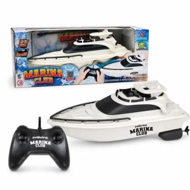 Imagem de Lancha de Controle Remoto Alta Velocidade Iate de Brinquedo Marina Clu