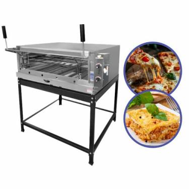 Imagem de Forno IForno de Pedra Refratário a Gás para Pizzaria Padaria e Confeit