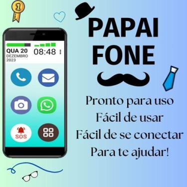 Imagem de Smartphone papaifone 32gb botão sos redes sociais zap zap - MULTILASER