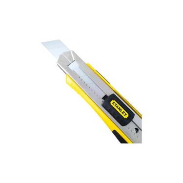 Imagem de Estilete Fatmax Stanley 25mm Retratil C/ 4 Laminas Reserva - Black+Dec