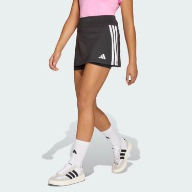 Imagem de Skort Adidas 3 Stripes TR-ES Juvenil Preta, 6 ANOS