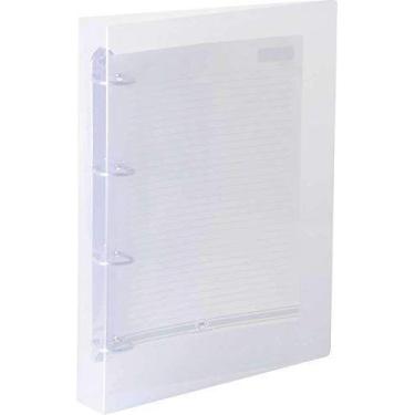 Imagem de Fichario De Pvc Transparente 4 Argolas 26X34Cm - DAC