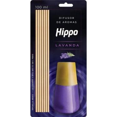 Imagem de Difusor de Aroma Hippo Lavanda 100ML com Varetas Difusoras Soin