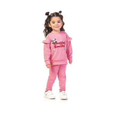 Imagem de Conjunto Moletom Infantil Casaco + Calça Dila 03952, 1