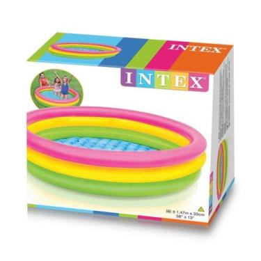 Imagem de Piscina Infantil Fundo inflável 275L Por do Sol Intex 57422