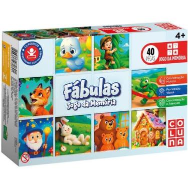 Imagem de Jogo da Memoria Fabulas 40 Pecas - Coluna