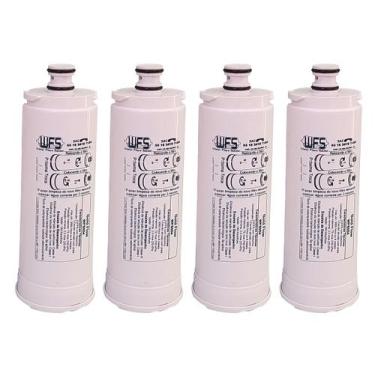 Imagem de Kit 4 Filtro Refil para Purificador de Água Masterfrio - Rótulo Azul -