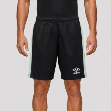 Imagem de Calção Umbro Pro 5 Preto e Verde, M