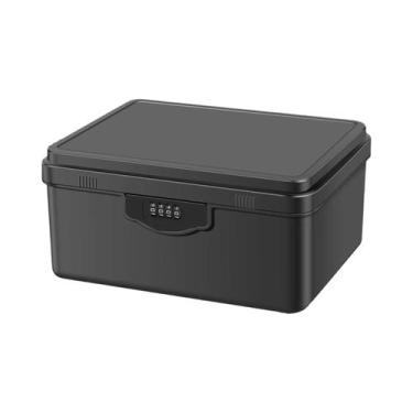 Imagem de Cofre Digital Portátil De Plástico Com Senha Para Armazenamento De Din