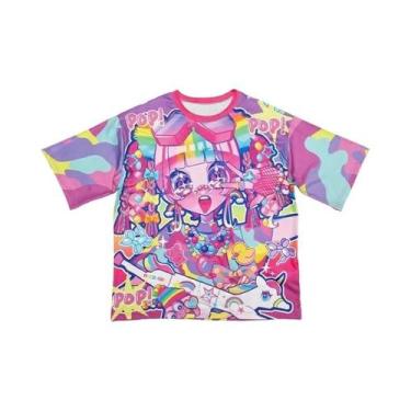 Imagem de Camiseta De Anime Harajuku Com Design Do Grupo Japonês ACDC, Manga Cur