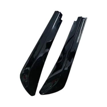 Imagem de Difusor Universal Preto Para Para-choque Traseiro Com Aletas Laterais 