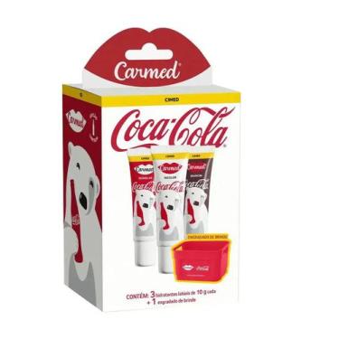 Imagem de Carmed Coca Cola Hidratante Labial Kit 3 Unidades 10g - Cimed