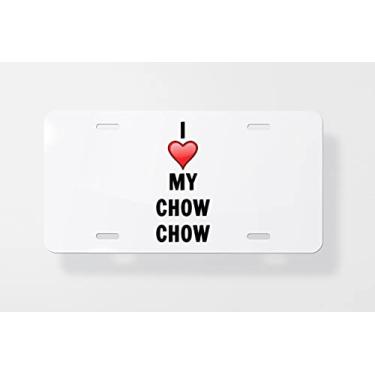 Imagem de Capa para placa de carro Chow Chow – Capa para placa de carro – Capa para placa de carro 15 x 30 cm
