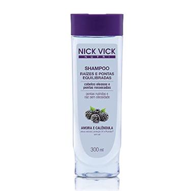 Imagem de Nutri Shampoo Raiz e Pontas, Nick & Vick, Azul, 300ml