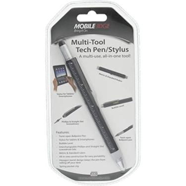 Imagem de Mobile Edge Combo de caneta capacitiva para tablet e tela sensível ao toque e caneta Twist Open Tech, com chaves de fenda, régua e nível de medição PM1
