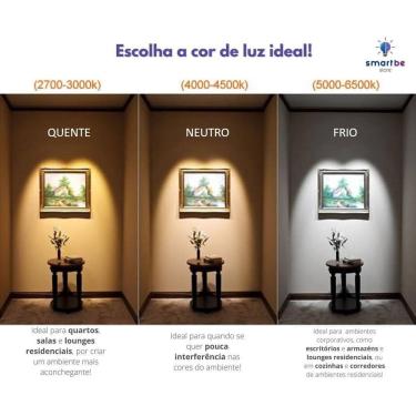 Imagem de Kit 5 Spot Redondo Led 7W Quente