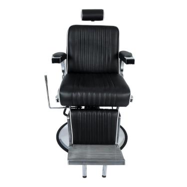 Imagem de Cadeira Hidráulica Reclinável Barbeiro Salão Pelegrin PEL-6133 Preto