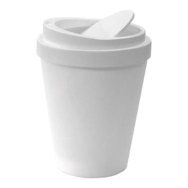 Imagem de Lixeira de Chão c/ Tampa Basculante Branca - Quanhe