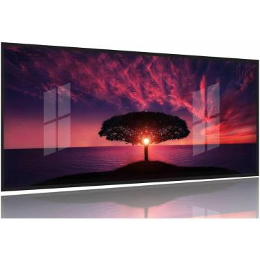 Imagem de Quadro Decorativo Arvore Por do Sol 130x60 Moldura Preta 2x2