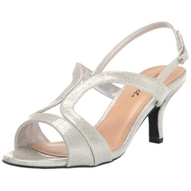 Imagem de Easy Street Sandália feminina de salto Bree Dress, Glitter de patente de prata, 5