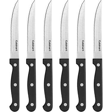 Imagem de Kit de facas Cusinart C77TR-6PSK, para carne, aço inoxidável, preto