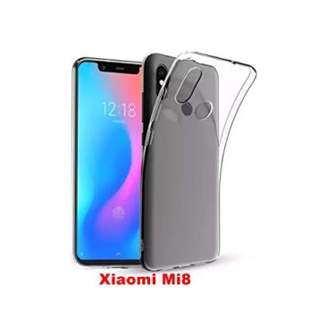 Imagem de Capa Capinha Transparente Flexível Para Xiaomi Mi 8 Case Slim