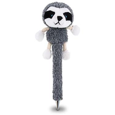 Imagem de DolliBu Caneta de pelúcia preguiça – Brinquedo de caneta esferográfica bonito e macio, caneta de escrita exclusiva para artigos de papelaria, acessórios de decoração de mesa para crianças e adultos
