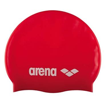 Imagem de arena Touca Classic Silicone, Vermelho/Branco