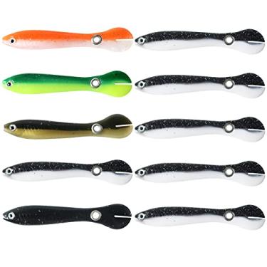 Imagem de Tingpai Loach Iscas de pesca Soft Bait Iscas de natação Swimbait pa água salgada e água doce