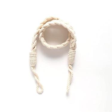 Imagem de Suportes de cortina escandinavos corda de algodão tecida laços de cortina laços de cortina laços de cortina laços de cortina, T1,1 pcs