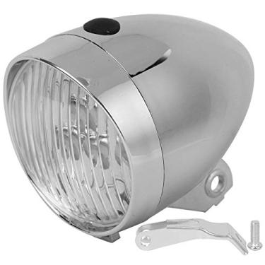 Imagem de Farol de bicicleta retr?,lampada de luz dianteira de bicicleta vintage, 3 LED de luz dianteira de bicicleta farol de nevoeiro lampada de seguran?a noturna com suporte para ciclismo de estrada fi