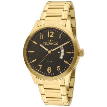 Imagem de Relógio Masculino Technos Dourado Banhado Ouro 2115Ktptdy4P
