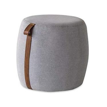 Imagem de Puff Decorativo Aurora tecido linho Poltronas do Sul