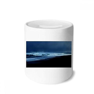 Imagem de DIYthinker Céu oceano água praia imagem natureza caixa dinheiro caixa cerâmica porta-moedas presente cofrinho