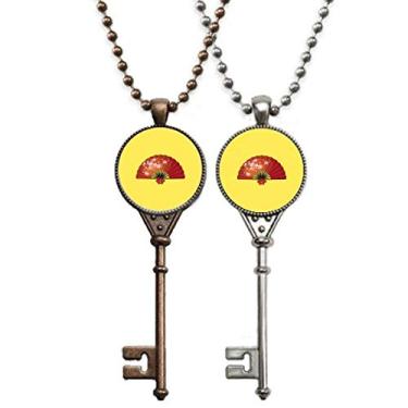 Imagem de OFFbb-USA Colar de chave com pingente de relíquias culturais para decoração de casais