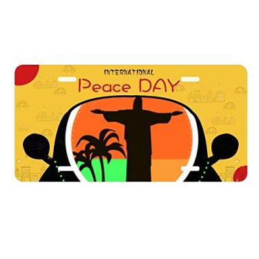 Imagem de DIYthinker Mount Corcovado Brasil Elemento Cultural Placa Etiqueta Decoração de Carro Dia da Paz