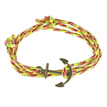 Imagem de West Coast Paracord — Pulseiras masculinas ajustáveis com âncora náutica e anzol – Disponível em uma variedade de acabamentos e cores – Feito de corda de nylon