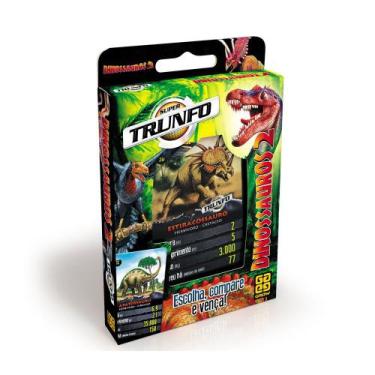 TRUNFO DINOSSAUROS 2 - Jogo de Cartas Trunfo Dinossauros 2 - Grow - GROW