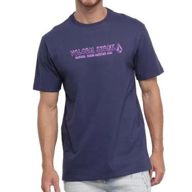 Imagem de Camiseta Volcom Reggi Masculina Azul Marinho