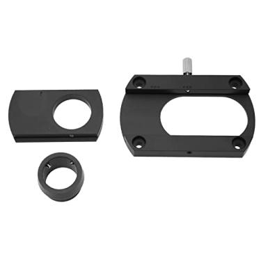 Imagem de Placa de braço de conversão para toca-discos LP Turntable, leve, 20 mm, furo interno, preto, processo de conversão de fono, processo de jateamento de areia para toca-discos de vinil