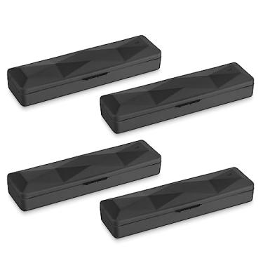 Imagem de 4 Estojo Multiuso Plástico Porta Escova de Dente e Pasta Preto Viagem Bolsa UZ