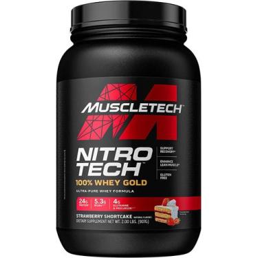 Imagem de Muscletech Nitro Tech Whey Gold Strawberry Shortcake 907G