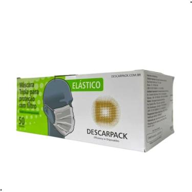 Imagem de Máscara Descartável Tripla Proteção 50 Unidades (50)