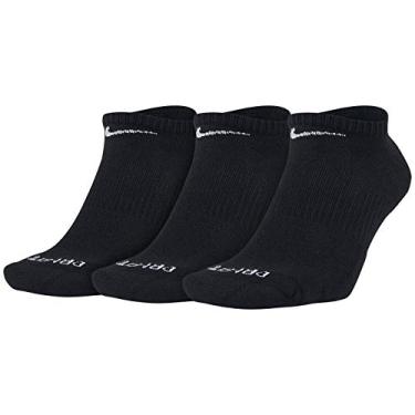 Imagem de Nike Everyday Plus Cushion Training No-Show Socks 3-Pack(Black,Medium)