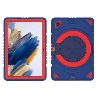 Imagem de Estojo de Capa Capa protetora rígida compatível com Samsung Galaxy Tab A8 Case 10,5 polegadas X200/X205 (2022) Tablet - Estojo protetor à prova de choque, alça de transporte, alça de ombro ajustável C