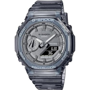Imagem de Casio Relógio esportivo masculino 10, Preto/transparente, Pulseira