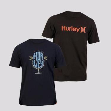 Imagem de Kit Com 2 Camisetas Hurley Preta